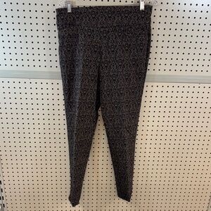 Renuar Black Patterned Leggings